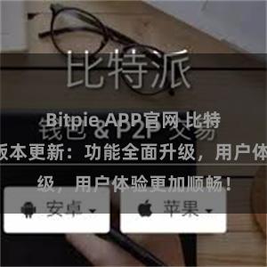 Bitpie APP官网 比特派钱包最新版本更新：功能全面升级，用户体验更加顺畅！