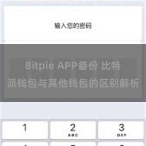 Bitpie APP备份 比特派钱包与其他钱包的区别解析