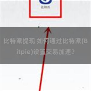 比特派提现 如何通过比特派(Bitpie)设置交易加速？