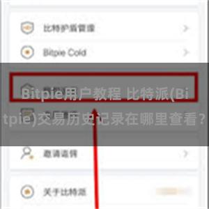 Bitpie用户教程 比特派(Bitpie)交易历史记录在哪里查看？